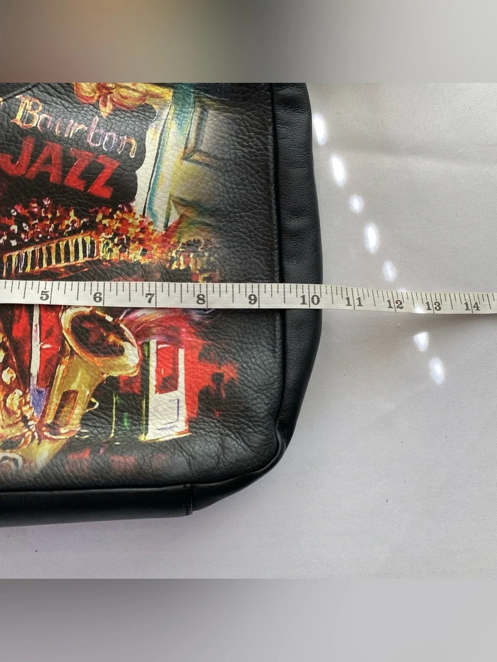 Rare Icon Los Angeles Bourbon Street Jazz Leather Crossbody Purse